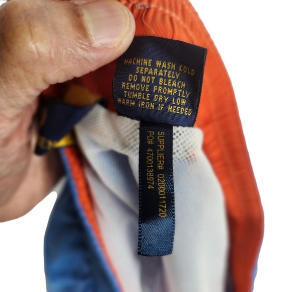 Polo Ralph Lauren Nylon Swim Trunks Men's XXL Blue - Picture 7 of 7